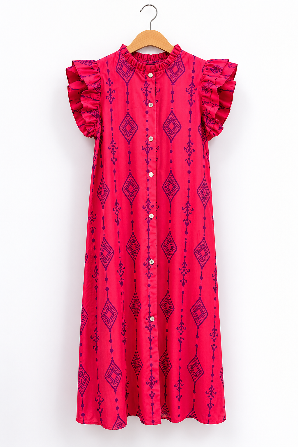 Vestido Verona Étnico // Fucsia