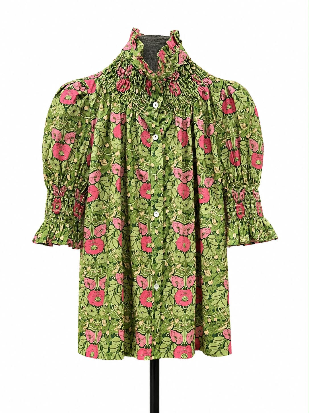 Camisa Mica Flower // Verde