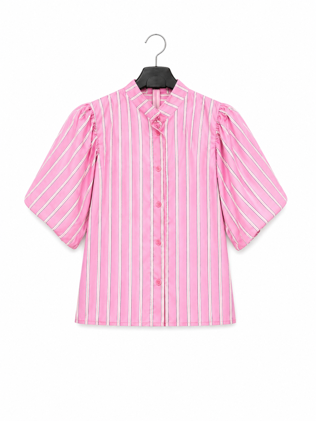 Camisa manga abullonada // rosa