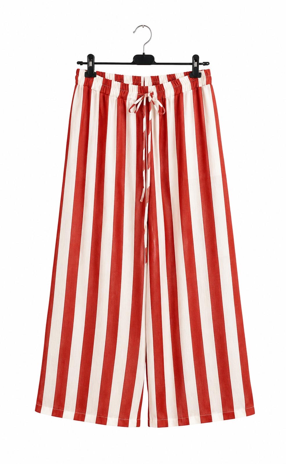 Pantalón rayas // rojo