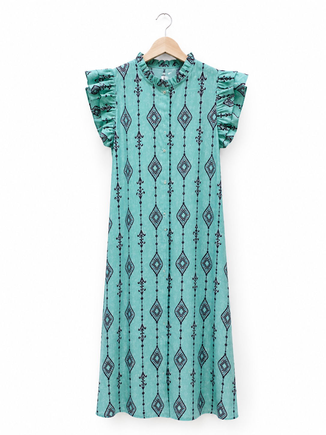 Vestido Verona Étnico // Turquesa