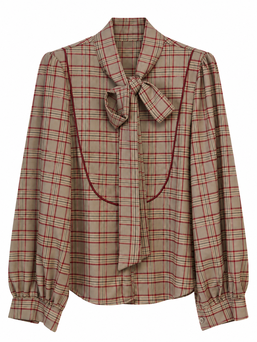 Camisa Lazo // Cuadros Burdeos