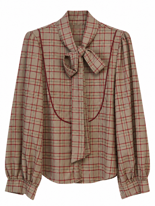 Camisa Lazo // Cuadros Burdeos