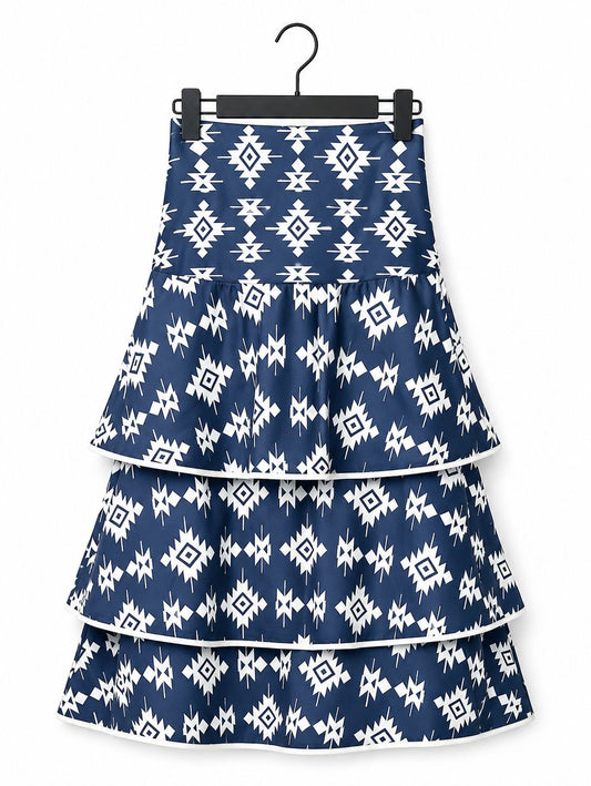 Falda volantes // navy