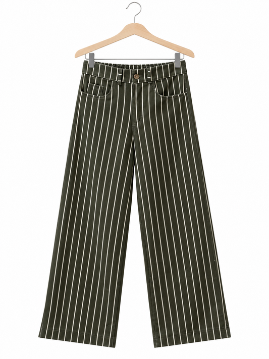Pantalón Stripe // Verde