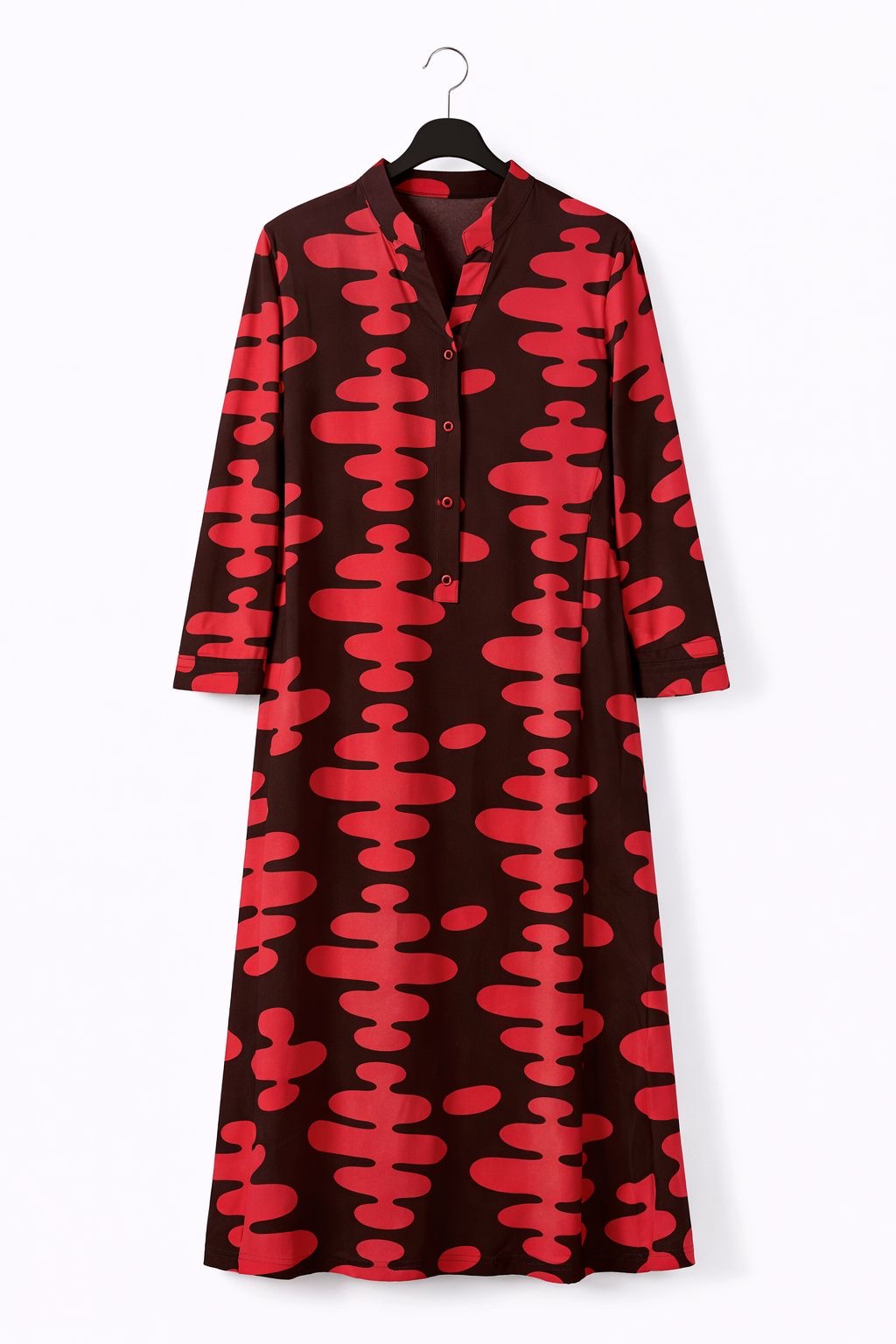 Vestido semicamisero Taba rojo