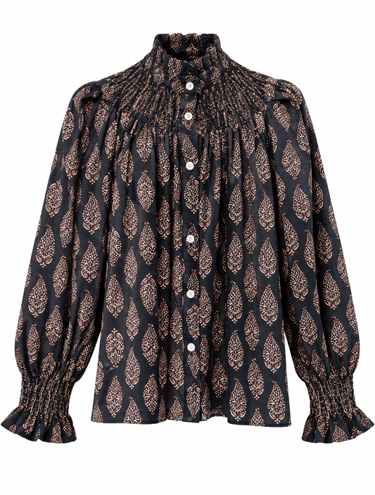 Camisa Mica Flor // Gris