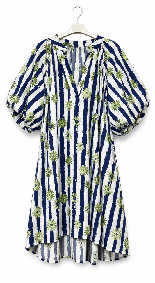 Vestido MA flores // Azul
