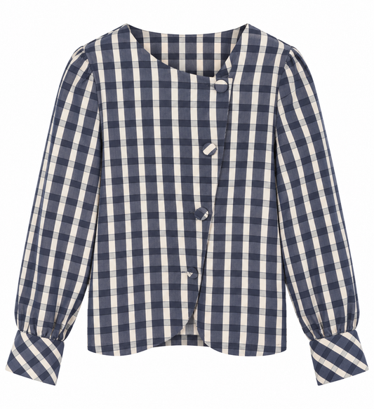 Chaqueta Cuadros // Marino