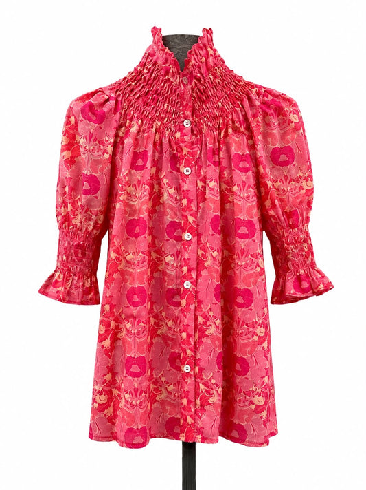 Camisa Mica Flower // Rosa