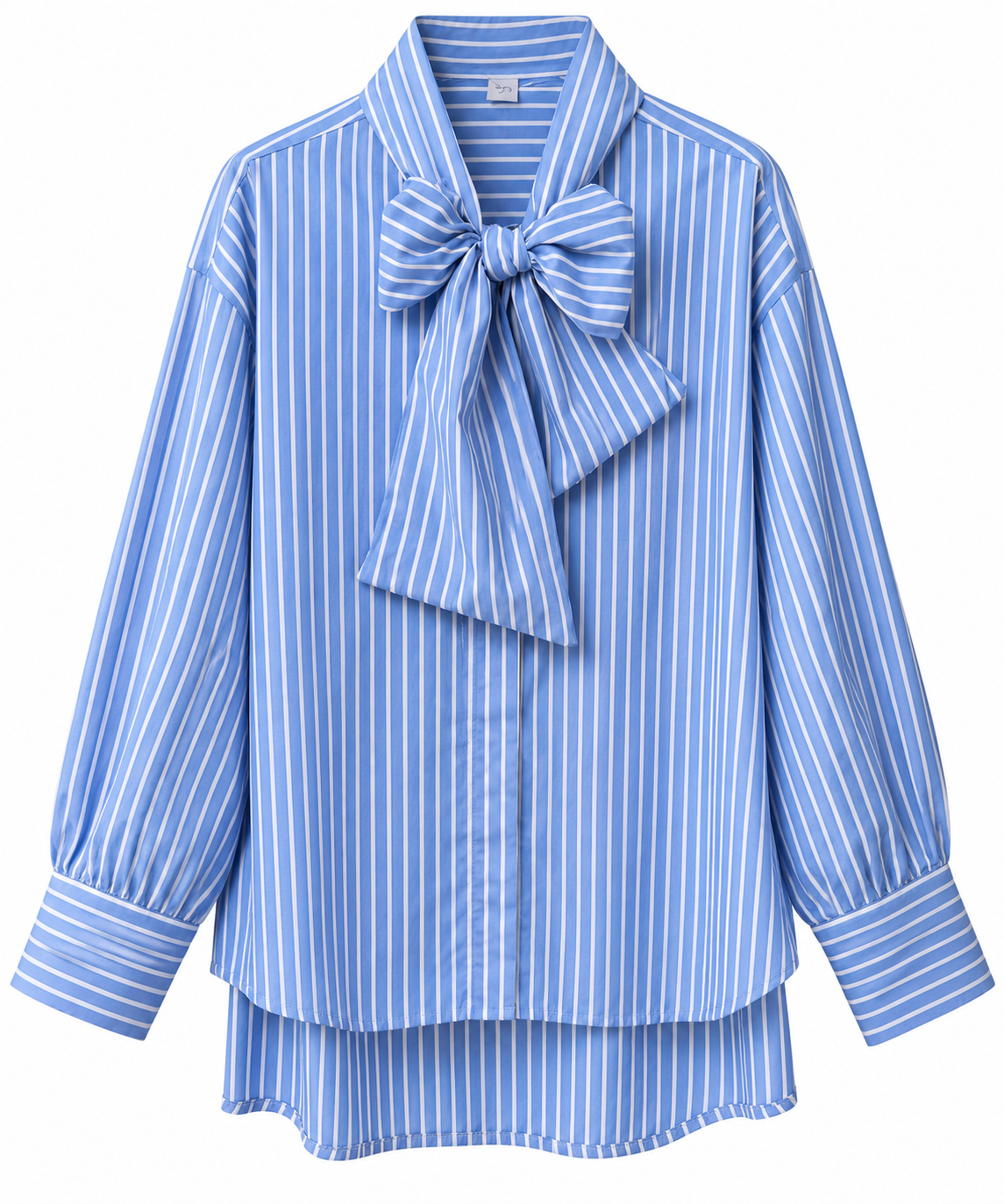 Camisa Rayas Lazo // Azul - Blanco
