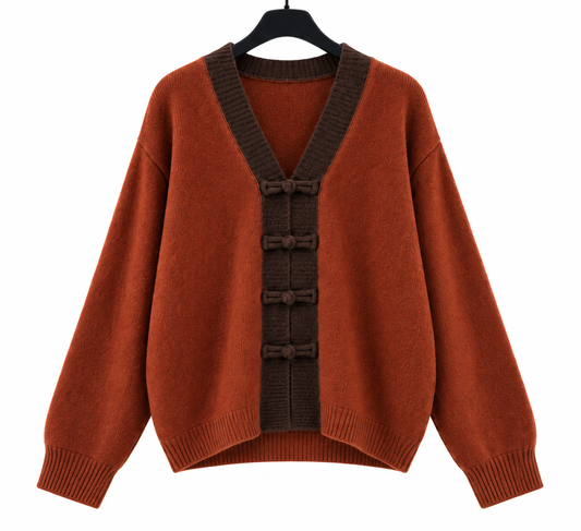 Chaqueta Japonesa // Naranja- Marrón