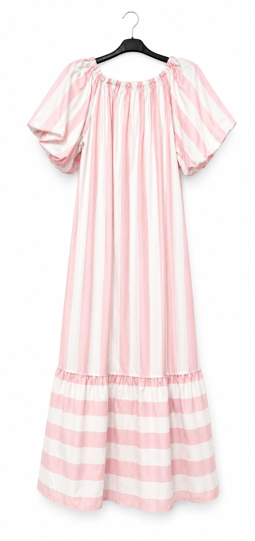 Vestido rayas // Rosa