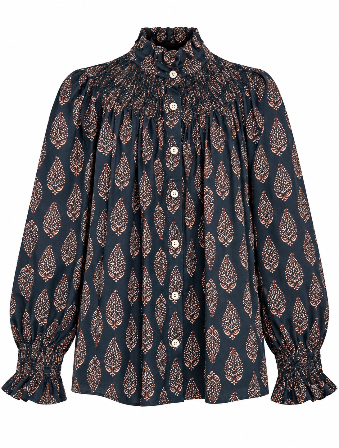 Camisa Mica Flor // Petróleo