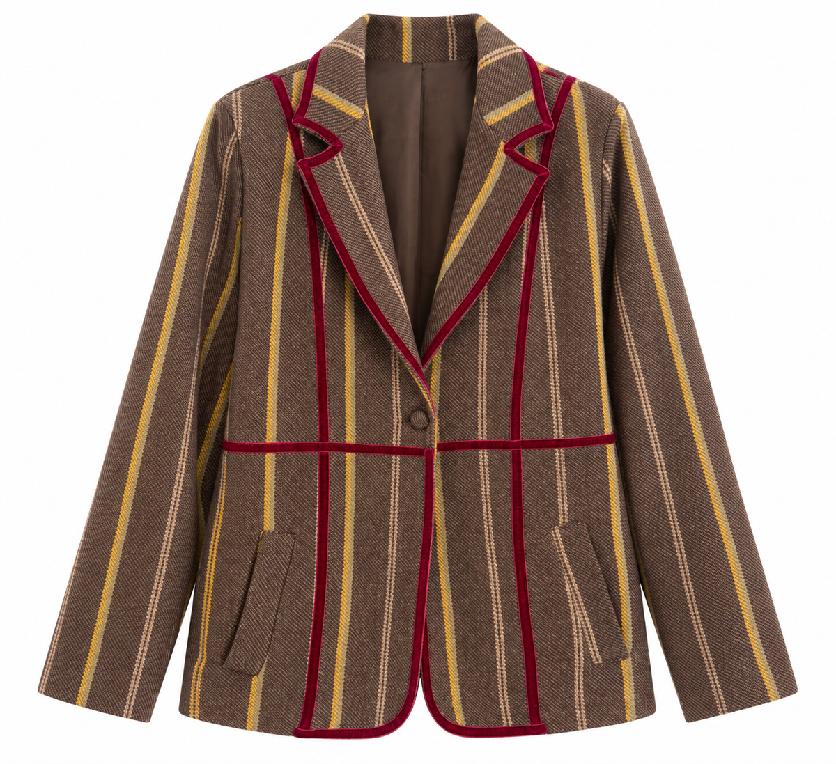Blazer Rayas // Marrón