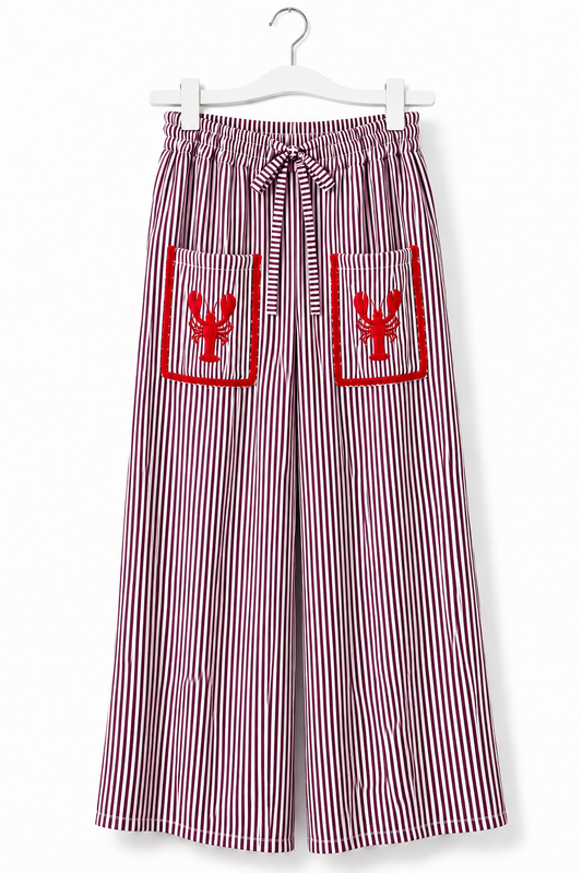 Pantalón cangrejos // berenjena