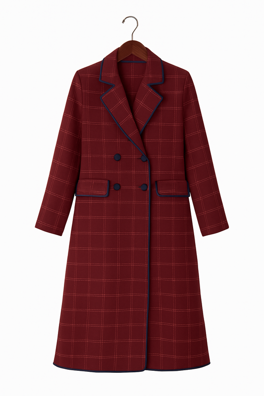 Abrigo Cruzado// Granate