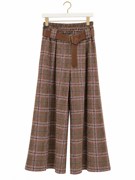 Pantalón Cuadros // Marrón