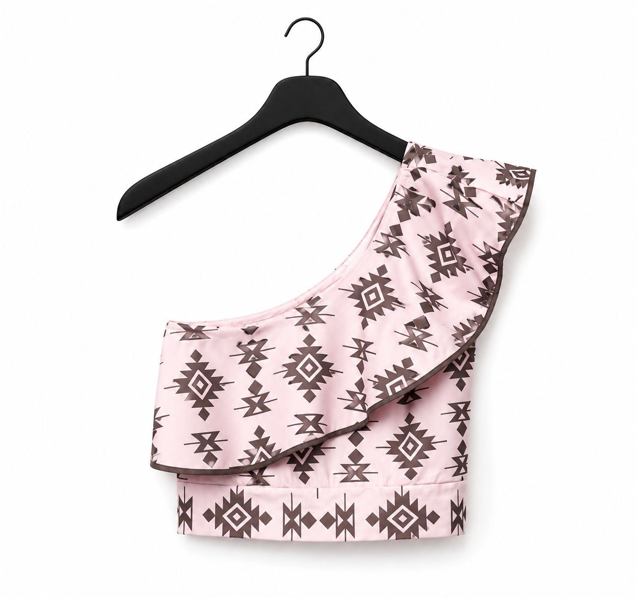 Top volantes // rosa