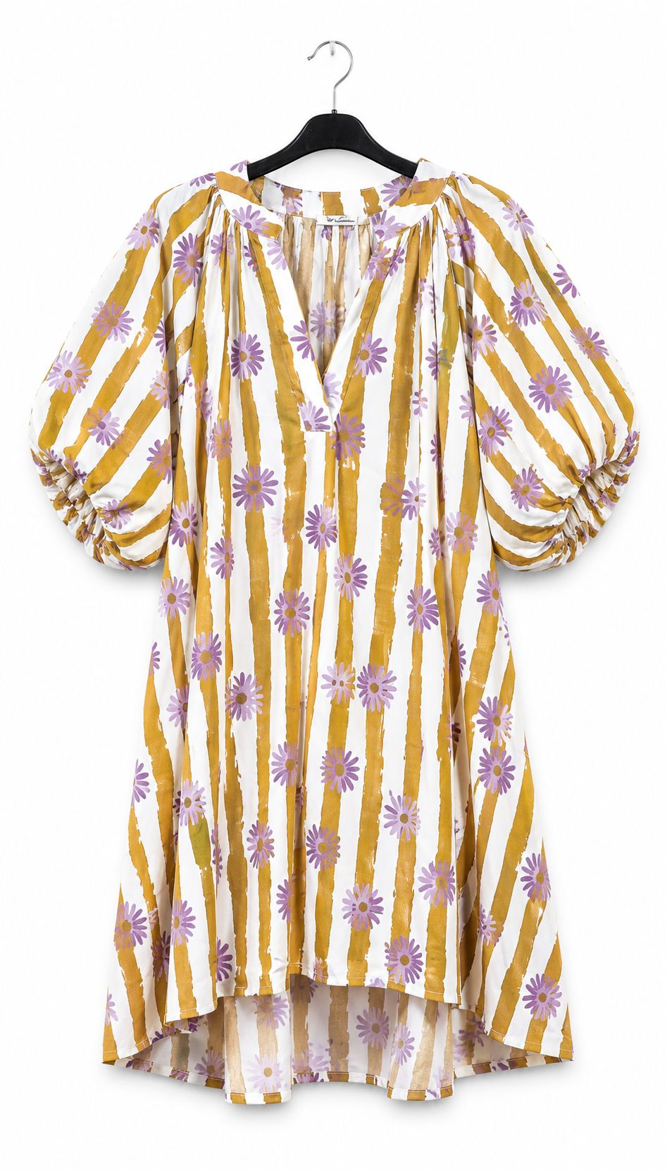 Vestido MA flores // mostaza